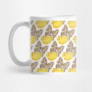 Sepia Bananas Pattern Mug